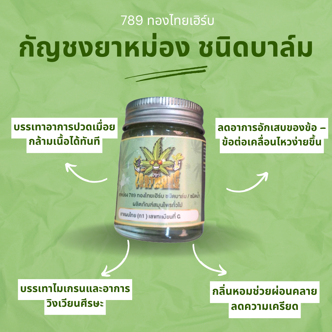 กัญชงยาหม่องขนาดใหญ่ ชนิดบาล์ม