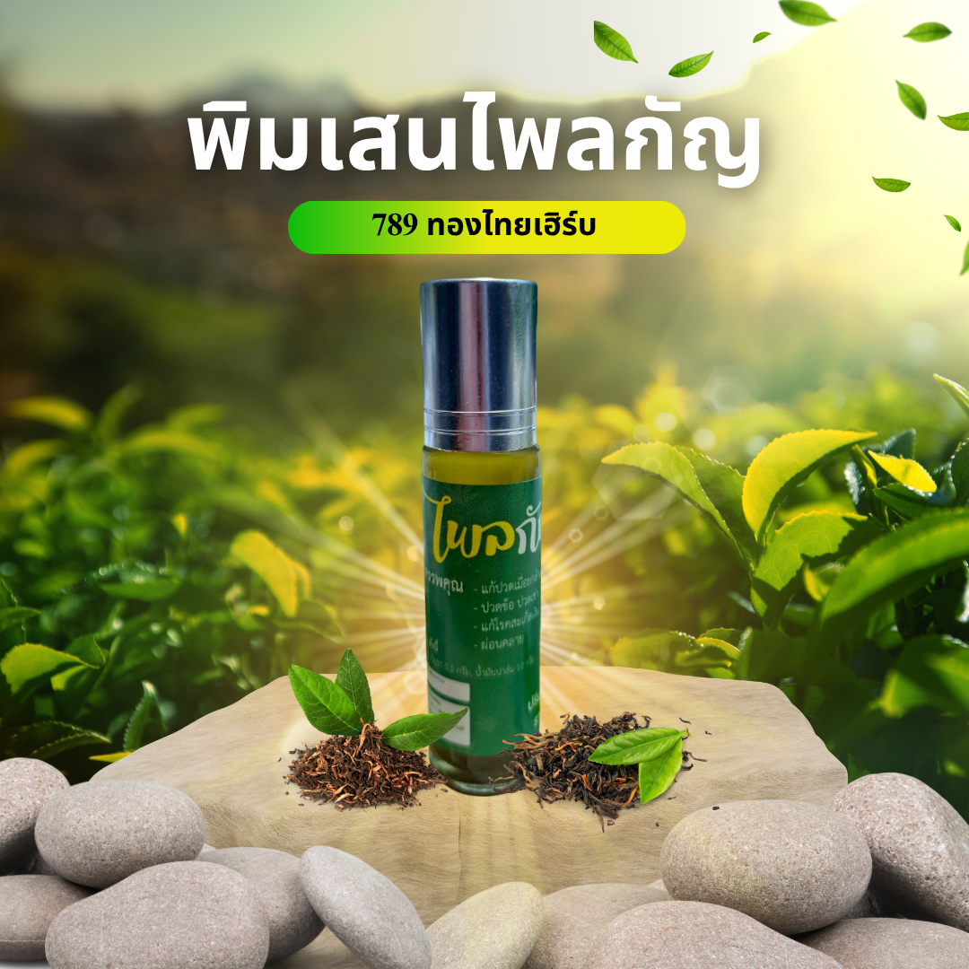 พิมเสนไพลกัญ 789 ทองไทยเฮิร์บ